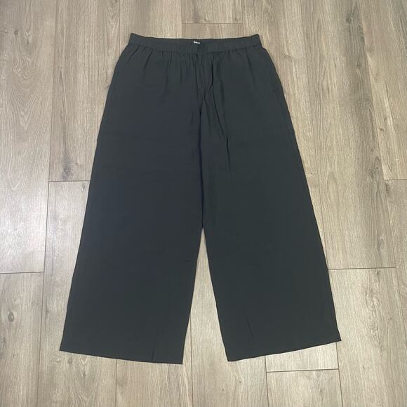 Madewell Pull On Wide Leg Softdrape Trendy Pants US Women's M New - Picture 2 of 6